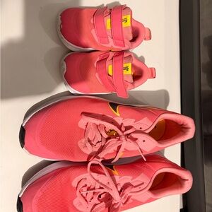 Nike Kids Sneakers in Pink and Yellow